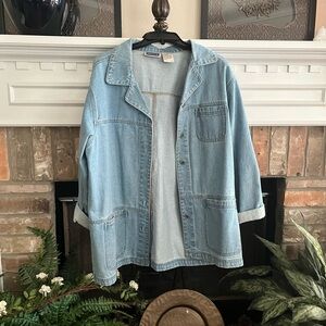 Erika &Co. Blue Denim Jean Jacket Relaxed Fit